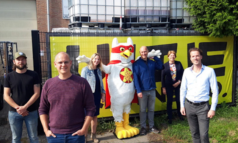 Vertegenwoordigers Nederlandse Brouwers bij Uiltje Brewing Company